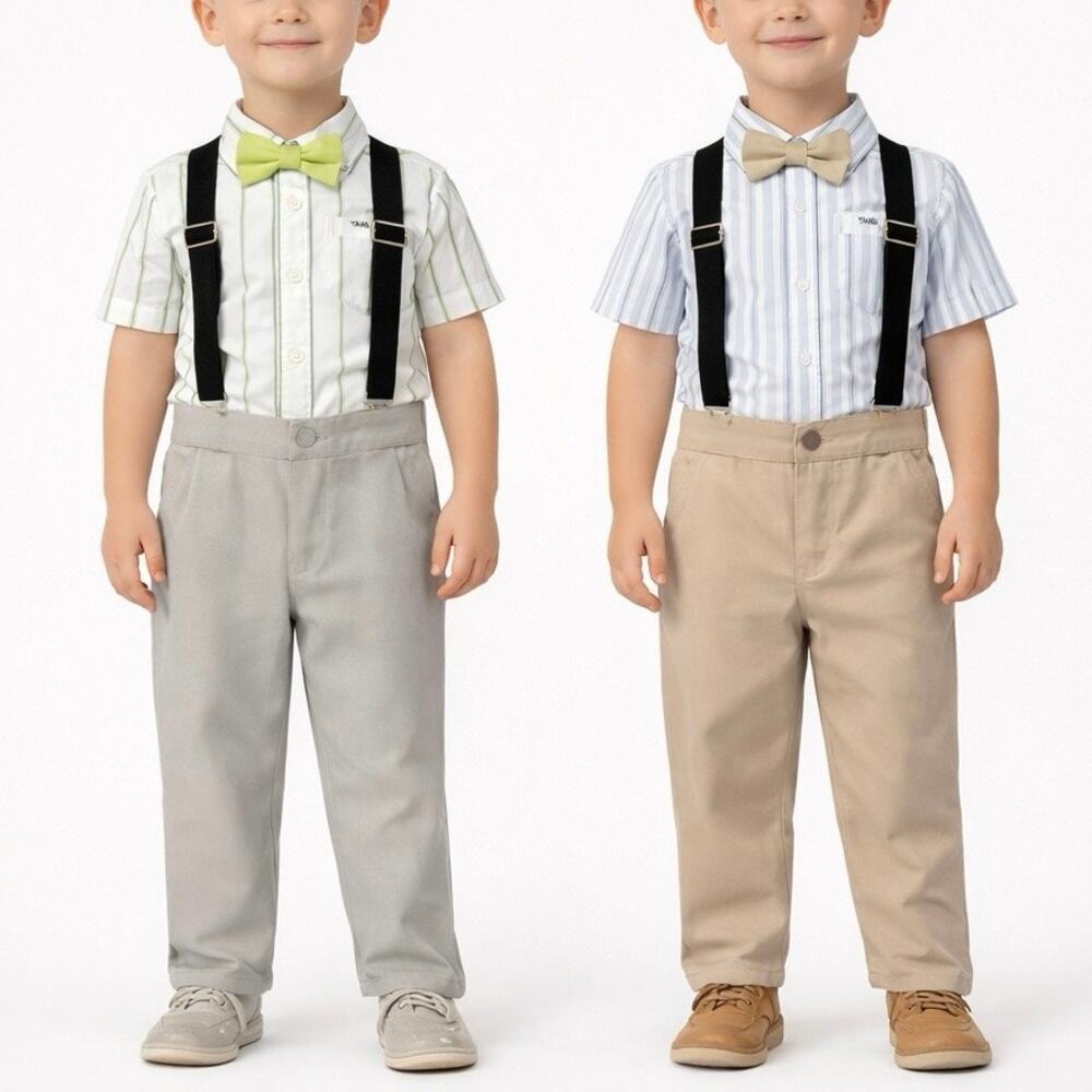 Bundle of 2 outfits - Tahari Boy 2-Piece Outfit with & Bow Tie Suspenders 3T NEW